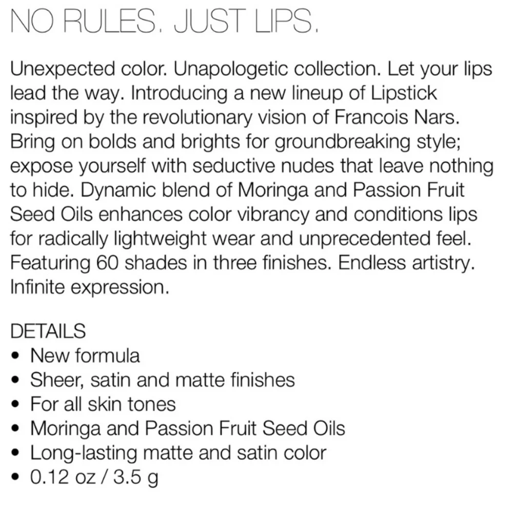 NARS Lipstick Raw Seduction